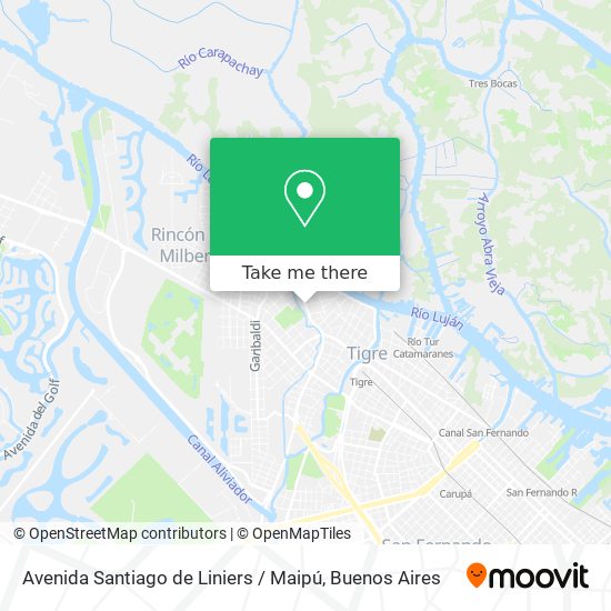 Avenida Santiago de Liniers / Maipú map