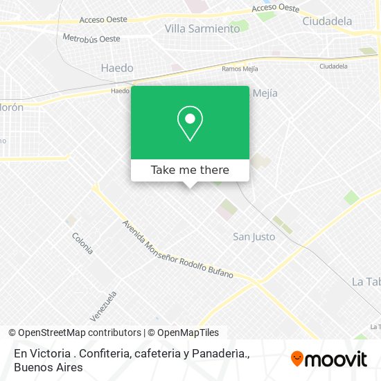 En Victoria . Confiteria, cafeteria y Panaderìa. map