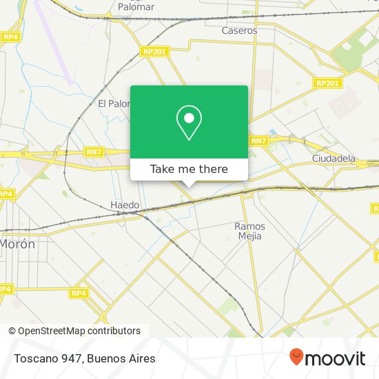 Toscano 947 map