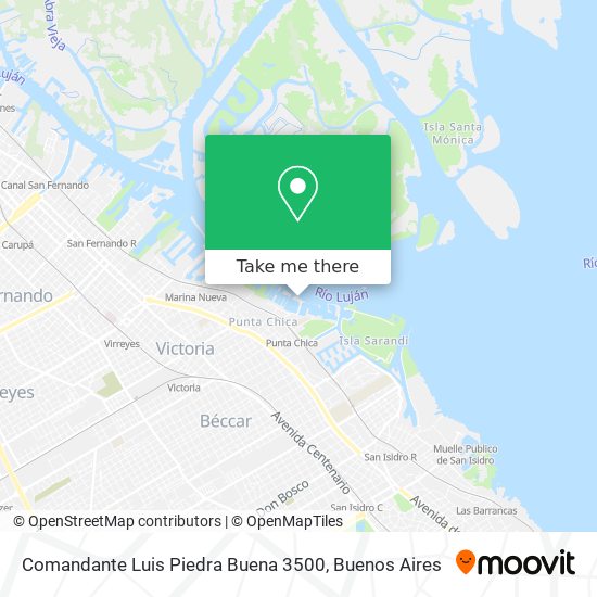 Comandante Luis Piedra Buena 3500 map