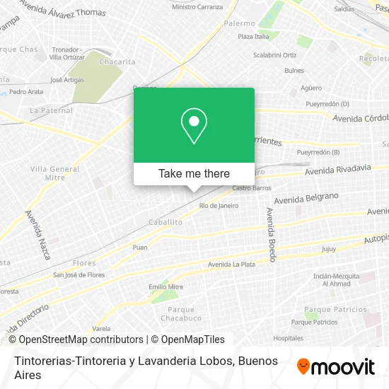 Mapa de Tintorerias-Tintoreria y Lavanderia Lobos