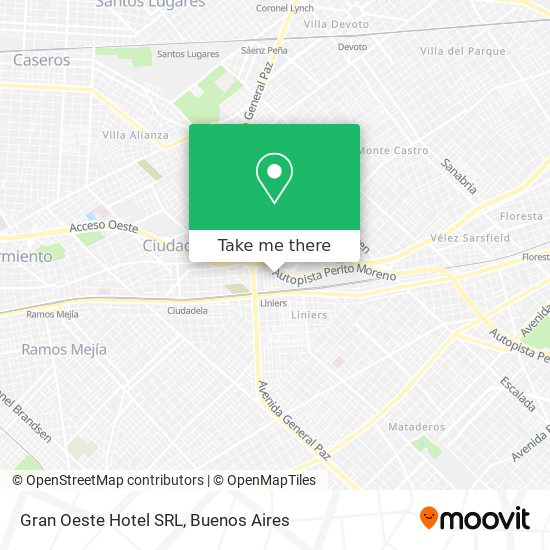 Mapa de Gran Oeste Hotel SRL