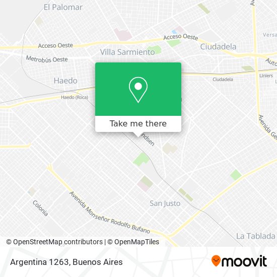 Mapa de Argentina 1263