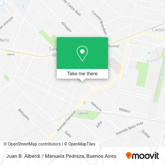 Mapa de Juan B. Alberdi / Manuela Pedraza