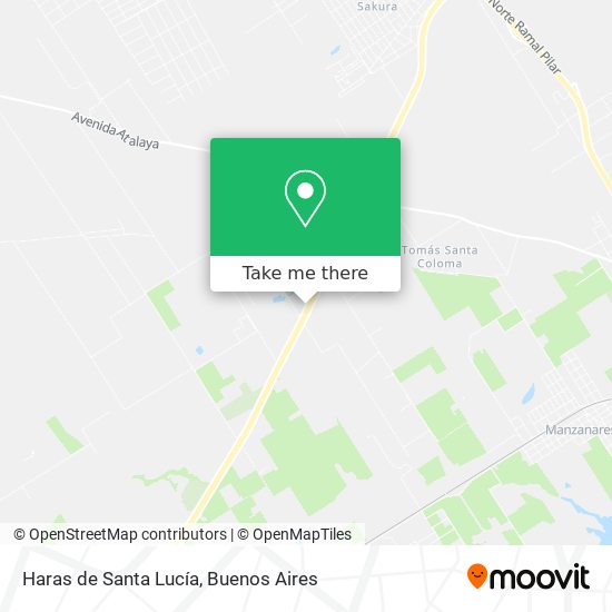 Haras de Santa Lucía map