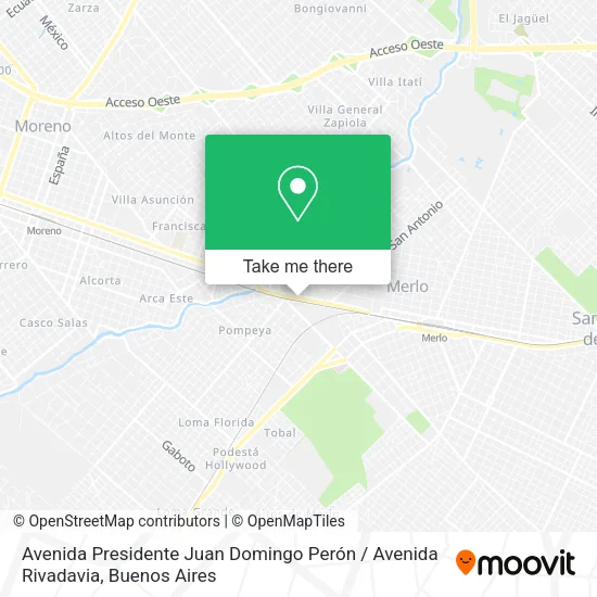 Mapa de Avenida Presidente Juan Domingo Perón / Avenida Rivadavia