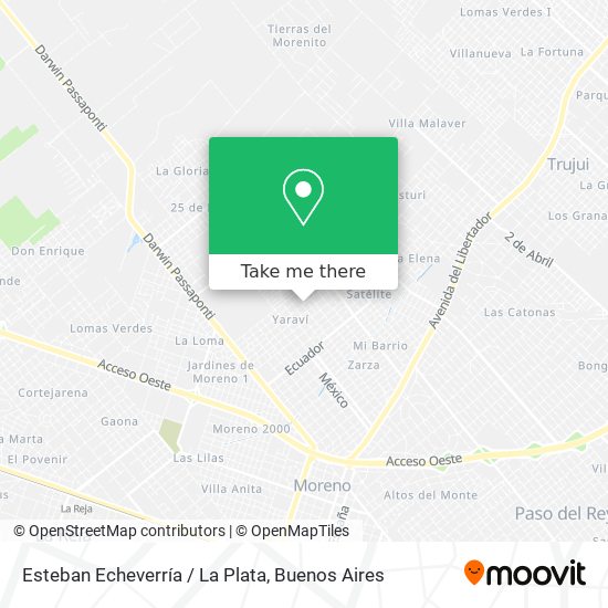 Esteban Echeverría / La Plata map