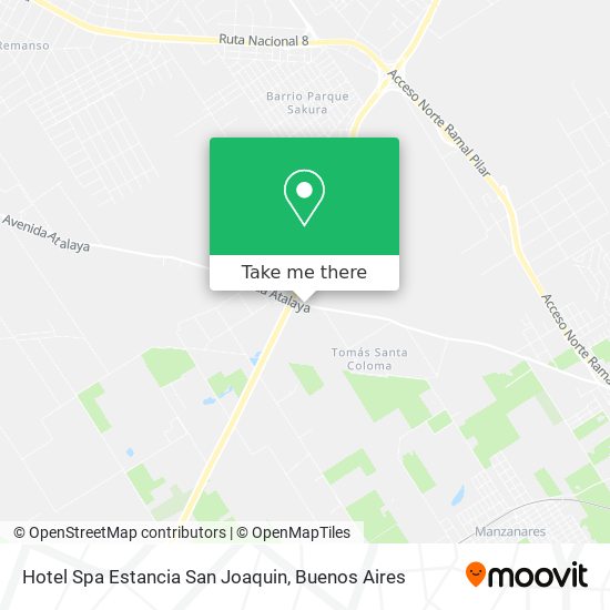 Mapa de Hotel Spa Estancia San Joaquin