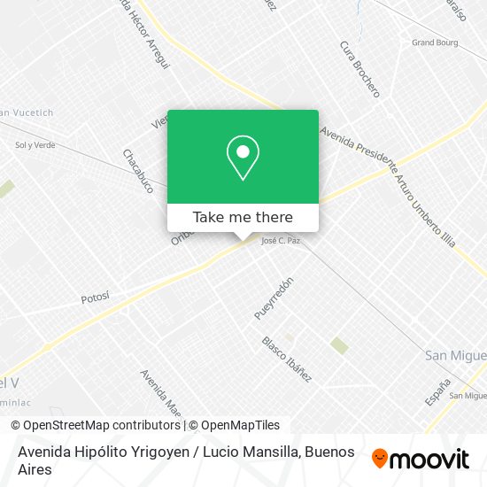 Mapa de Avenida Hipólito Yrigoyen / Lucio Mansilla