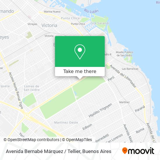 Avenida Bernabé Márquez / Tellier map