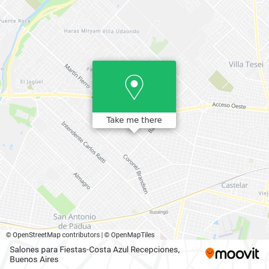 Salones para Fiestas-Costa Azul Recepciones map