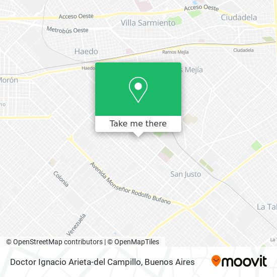 Doctor Ignacio Arieta-del Campillo map
