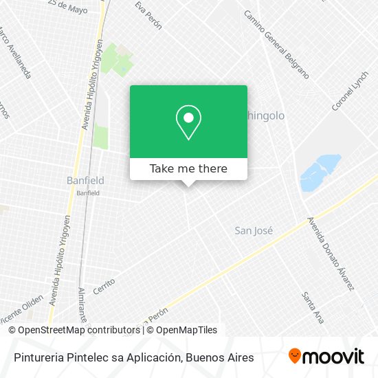 Pintureria Pintelec sa Aplicación map