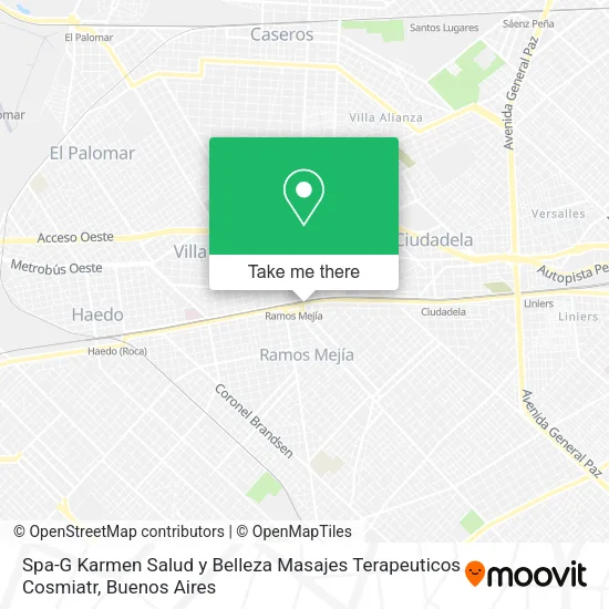 Spa-G Karmen Salud y Belleza Masajes Terapeuticos Cosmiatr map