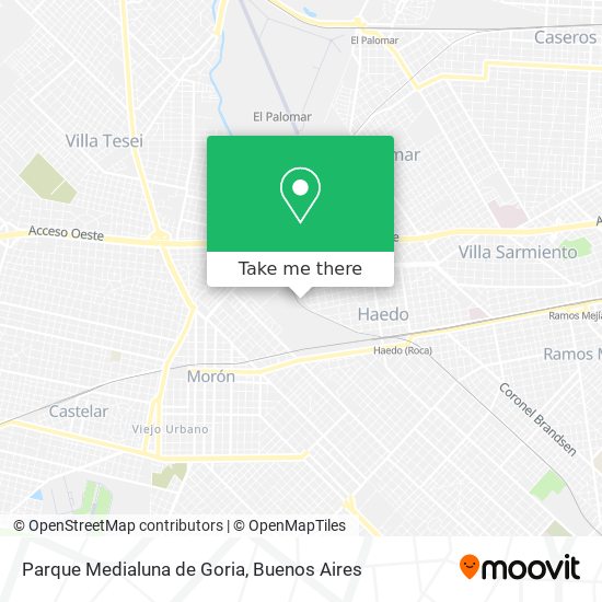 Mapa de Parque Medialuna de Goria