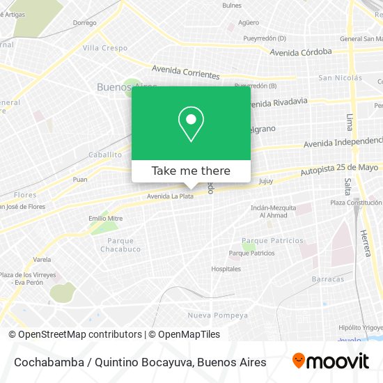 Cochabamba / Quintino Bocayuva map