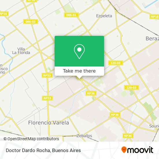 Doctor Dardo Rocha map