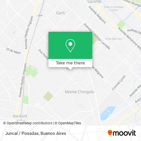 Juncal / Posadas map