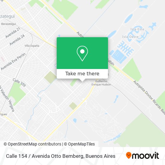 Calle 154 / Avenida Otto Bemberg map