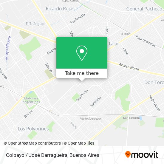 Colpayo / José Darragueira map
