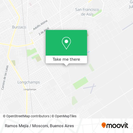 Mapa de Ramos Mejía / Mosconi