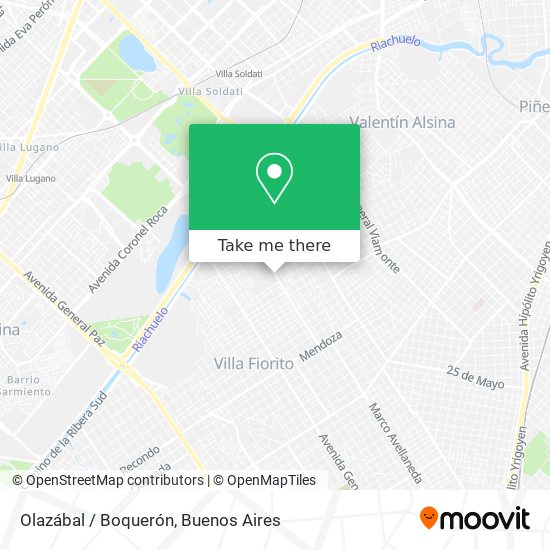 Olazábal / Boquerón map