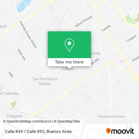 Calle 844 / Calle 892 map