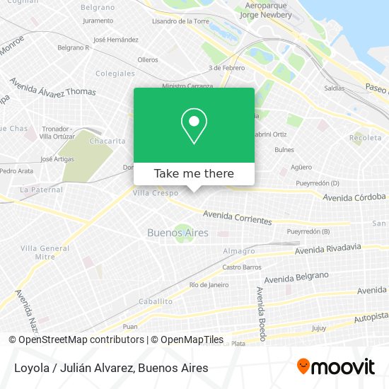Loyola / Julián Alvarez map