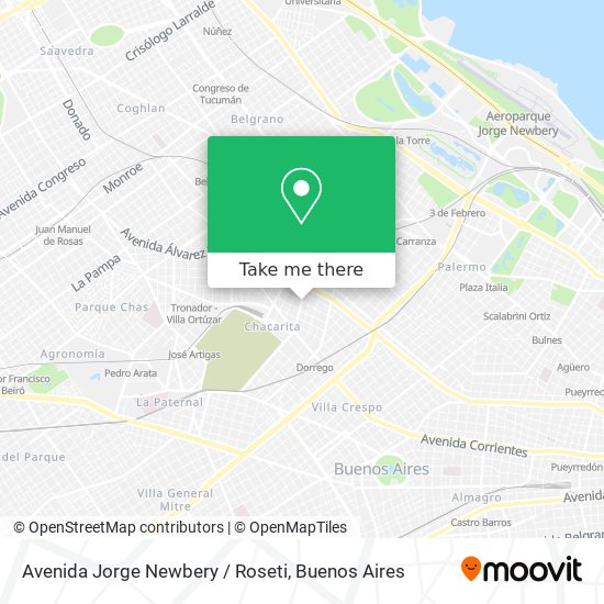 Avenida Jorge Newbery / Roseti map