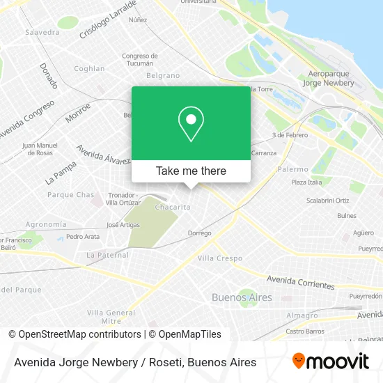 Mapa de Avenida Jorge Newbery / Roseti