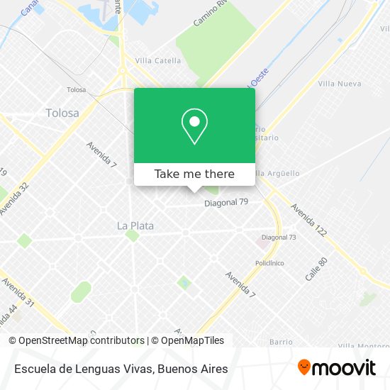 Escuela de Lenguas Vivas map