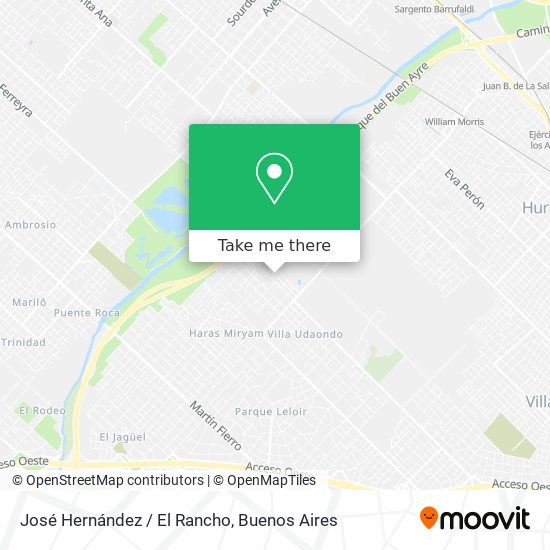 José Hernández / El Rancho map