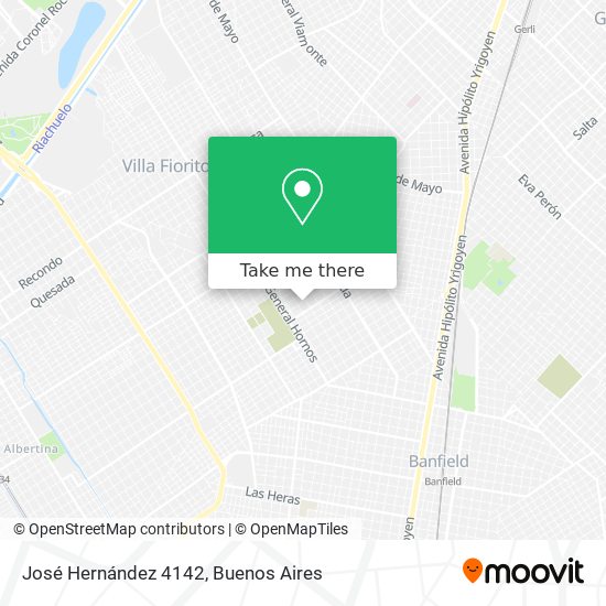 José Hernández 4142 map