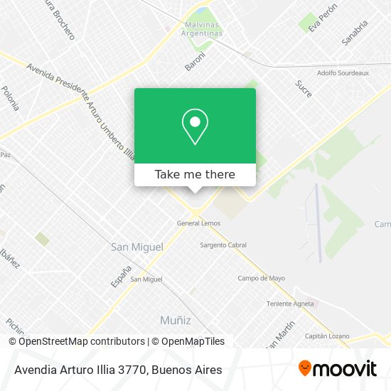Avendia Arturo Illia 3770 map