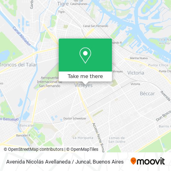 Mapa de Avenida Nicolás Avellaneda / Juncal