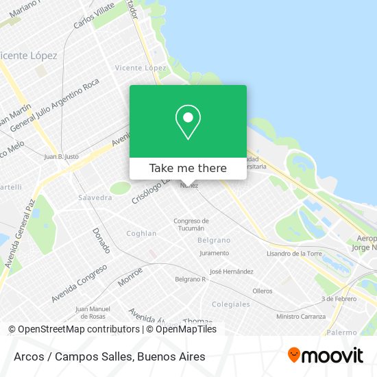 Arcos / Campos Salles map