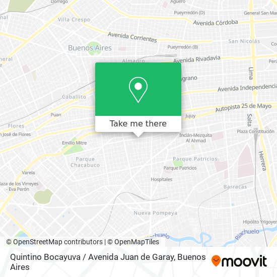 Quintino Bocayuva / Avenida Juan de Garay map