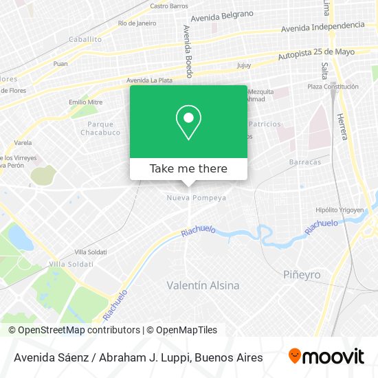 Avenida Sáenz / Abraham J. Luppi map