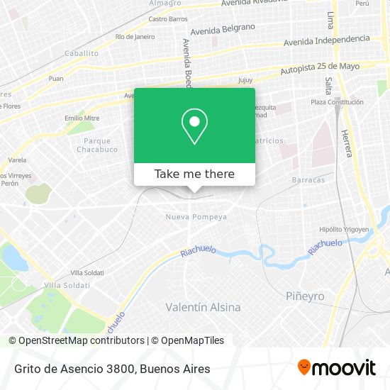 Mapa de Grito de Asencio 3800