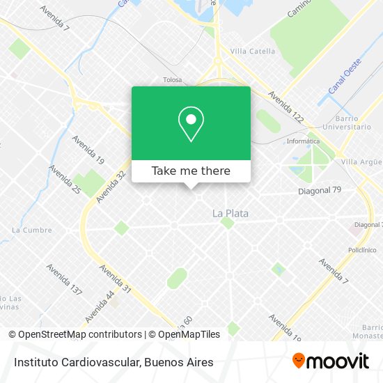 Instituto Cardiovascular map