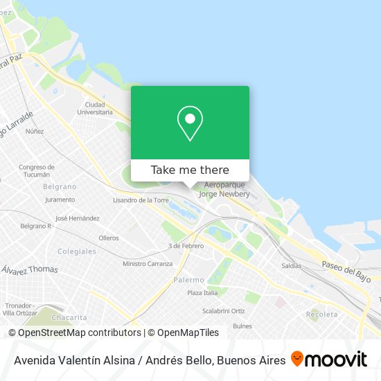 Avenida Valentín Alsina / Andrés Bello map