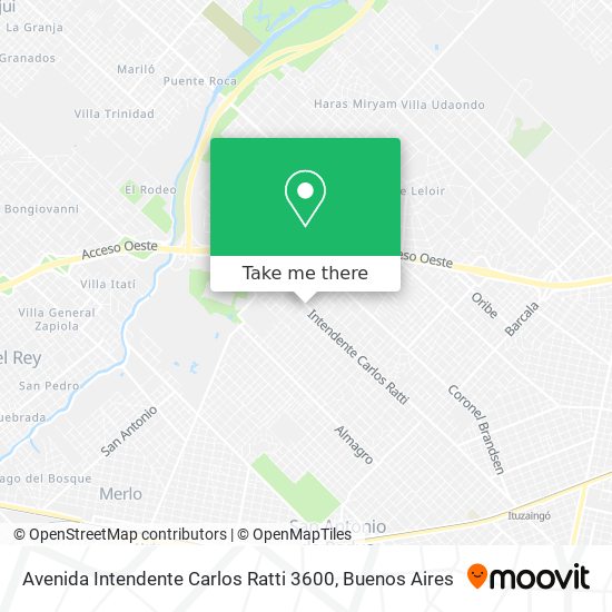 Avenida Intendente Carlos Ratti 3600 map