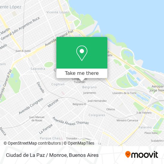 Ciudad de La Paz / Monroe map