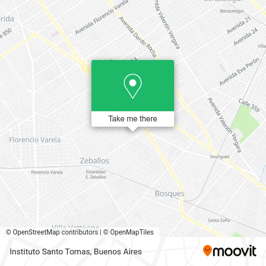 Instituto Santo Tomas map