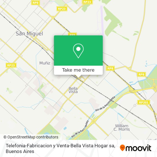 Telefonia-Fabricacion y Venta-Bella Vista Hogar sa map