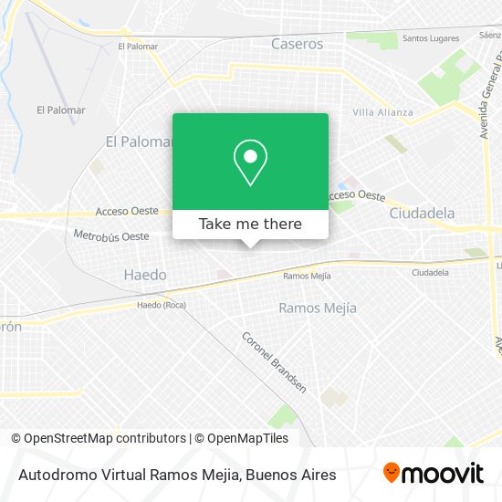 Mapa de Autodromo Virtual Ramos Mejia