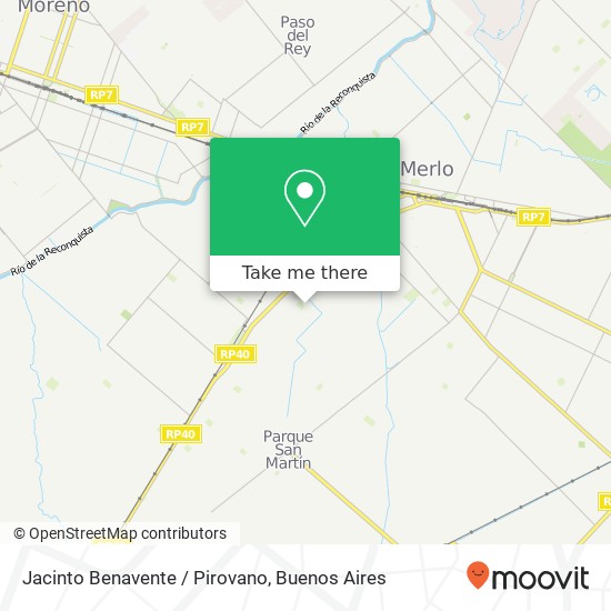 Jacinto Benavente / Pirovano map