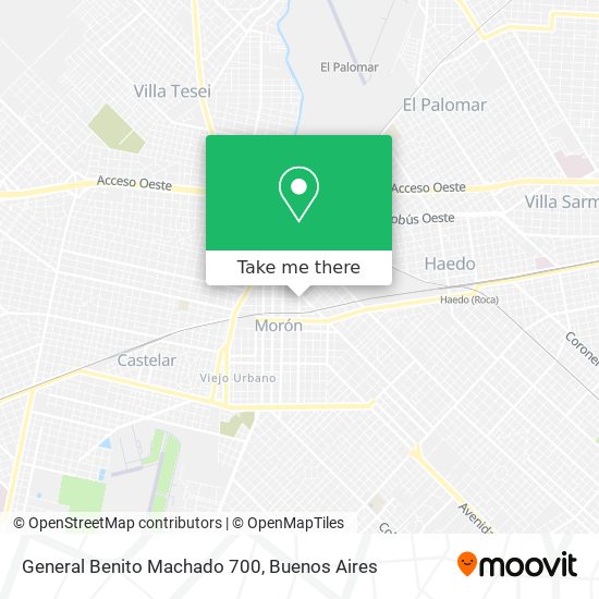 General Benito Machado 700 map