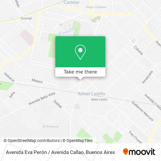 Avenida Eva Perón / Avenida Callao map