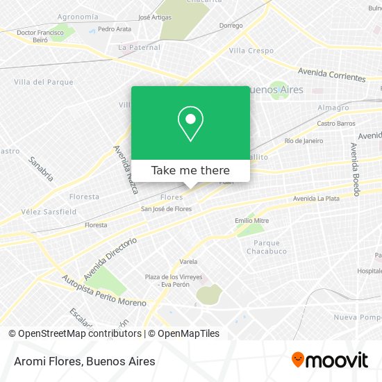 Mapa de Aromi Flores